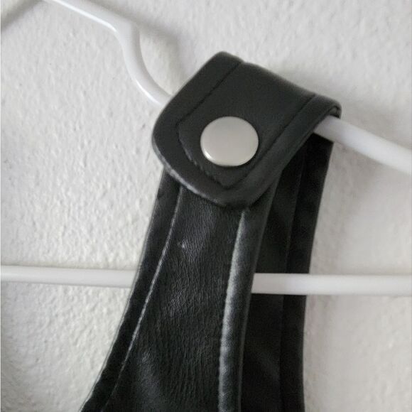 Girls Faux Leather Jumper - Picture 3 of 7